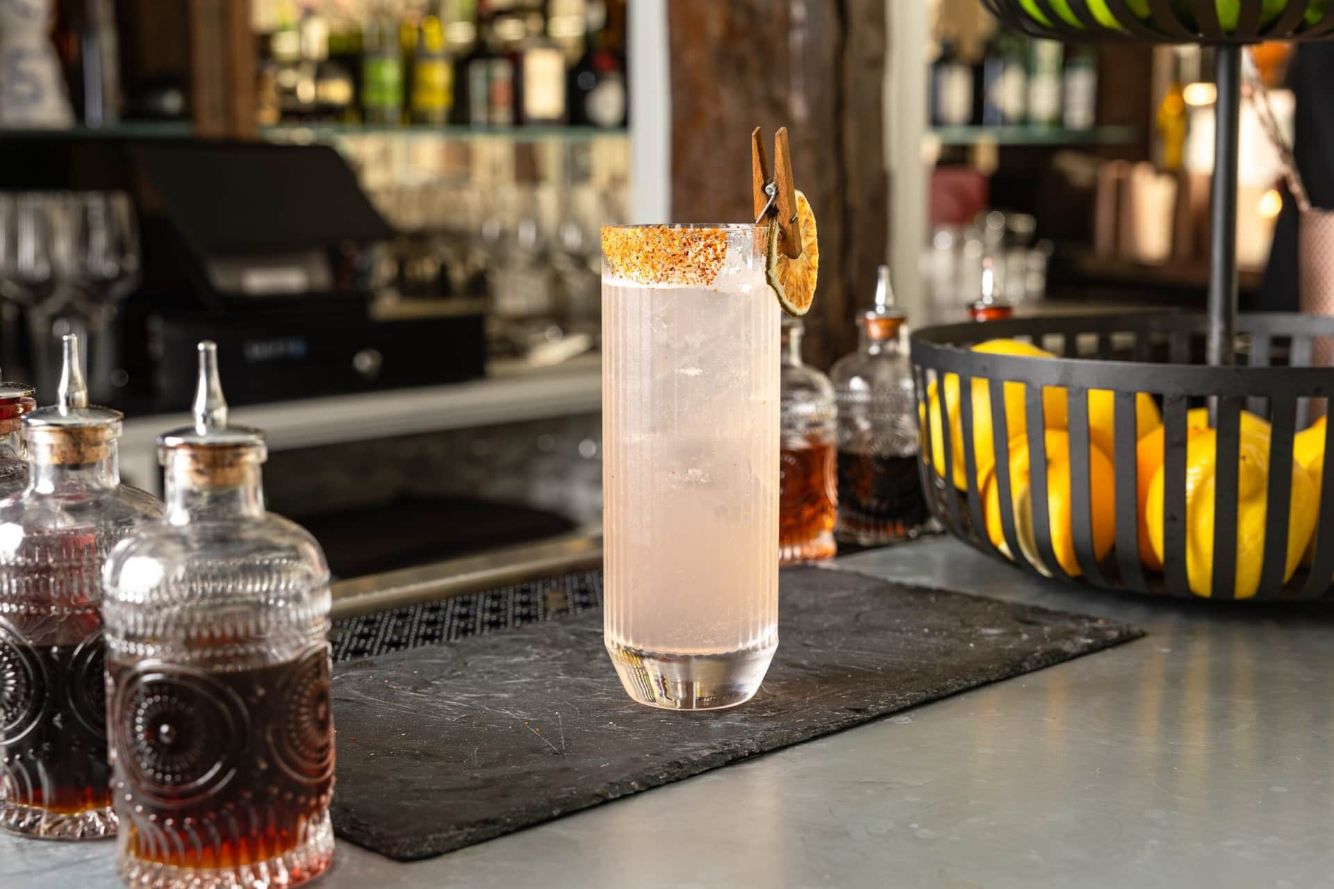 A fizz cocktail
